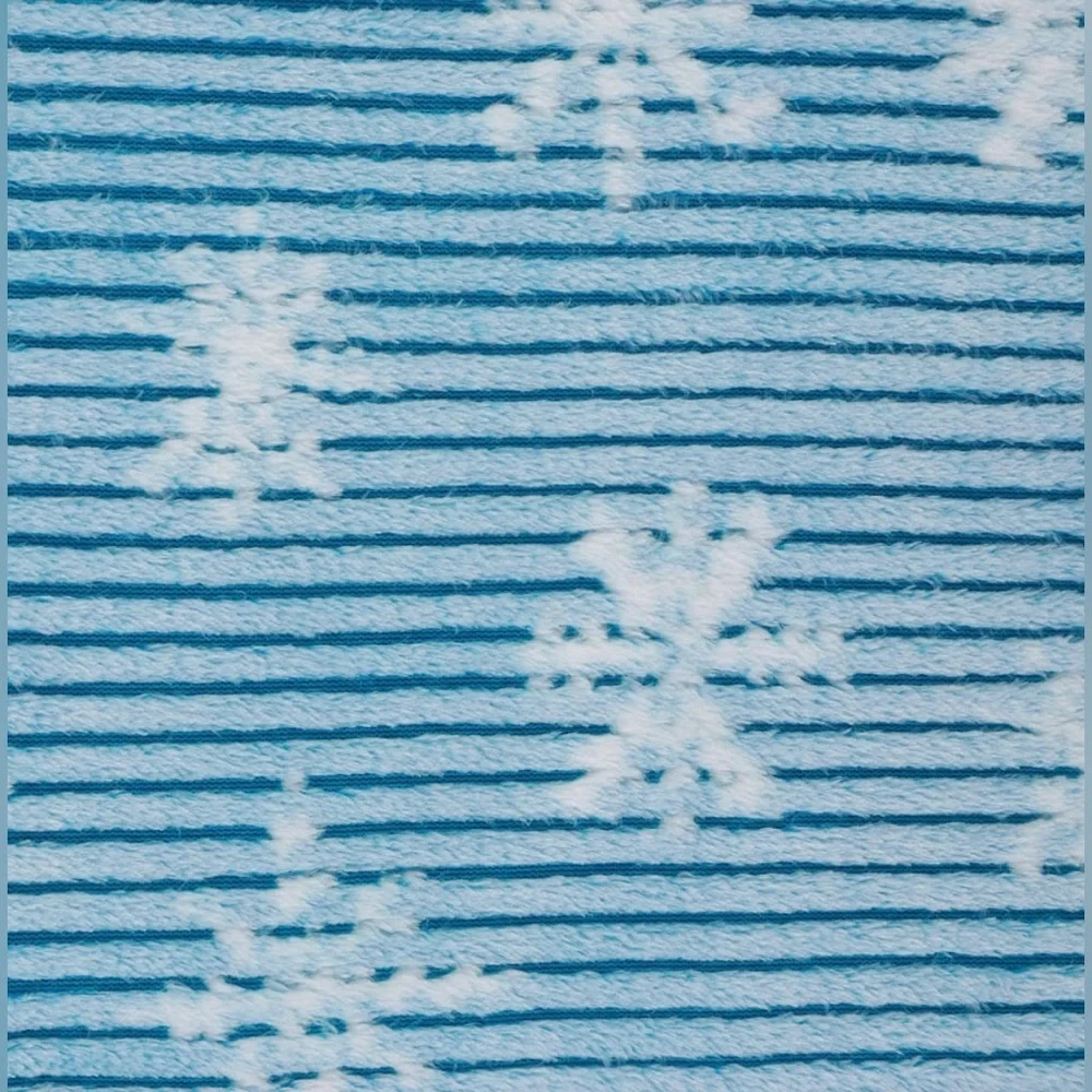 Snowflake Printed Textured Plush